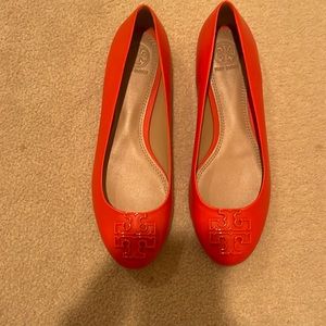 Tory Burch Orange flats- new without tags